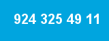 924 325 49 11 924 325 49 11
